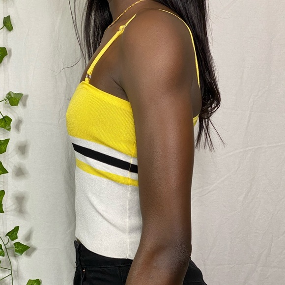 Striped bumblebee crop top - Picture 3 of 3